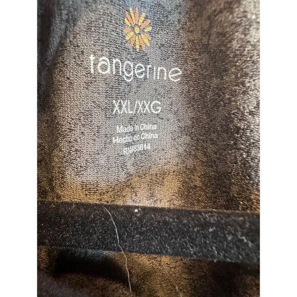 Tangerine Athletic Print Workout Tank‎ Top XXL Black Gray Pattern Sleeveless - Picture 2 of 4